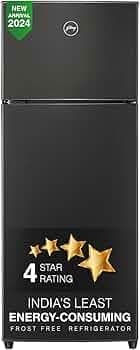 Godrej Edge 244 L 4 Star With 95%+ Food Surface Disinfection with Nano Shield Technology Inverter Frost Free Double Door Refrigerator (2024 Model, RT ...