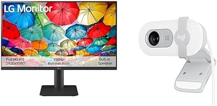 LG 24MS550-B 24 inch IPS FHD (1920x1080) Monitor 100Hz 5ms Reader Mode Tilt/Height Adjustable Stand Built in Speaker Borde...