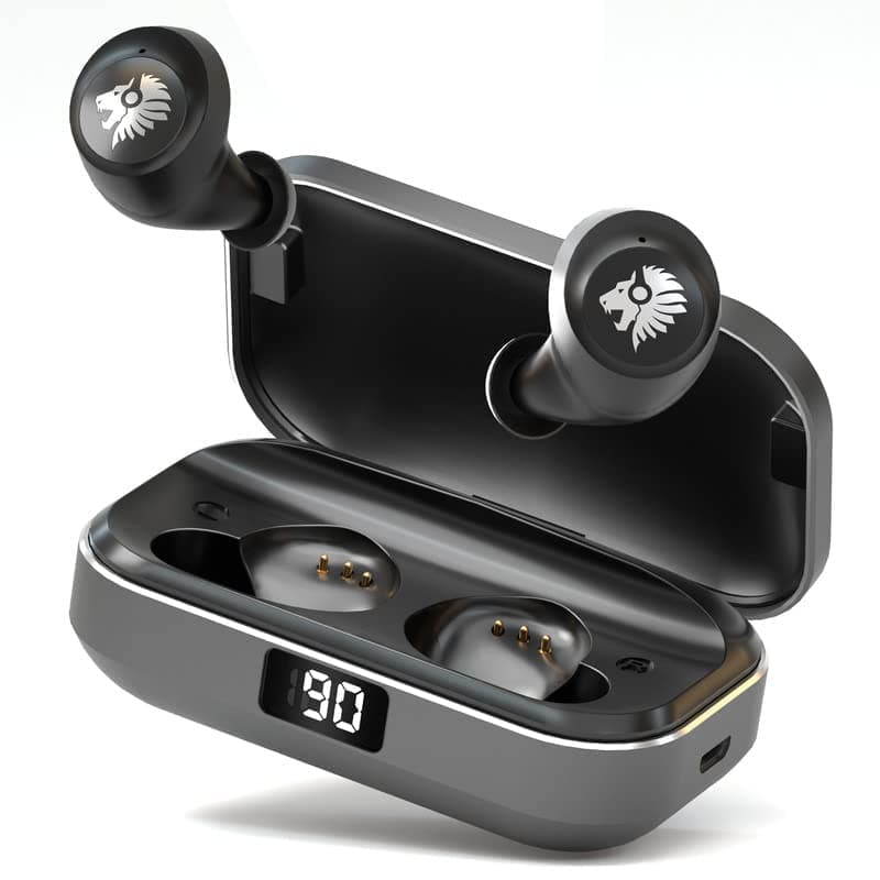 One Roar Denx45 Aluminium Alloy Bluetooth V5.1 Truly Wireless in Ear Earbuds with HD Dual Mic, 60H Playtime, Passive Noise Cancellation, 6mm Powerful Drivers,Ipx6, Low Latency with Powerful Bass