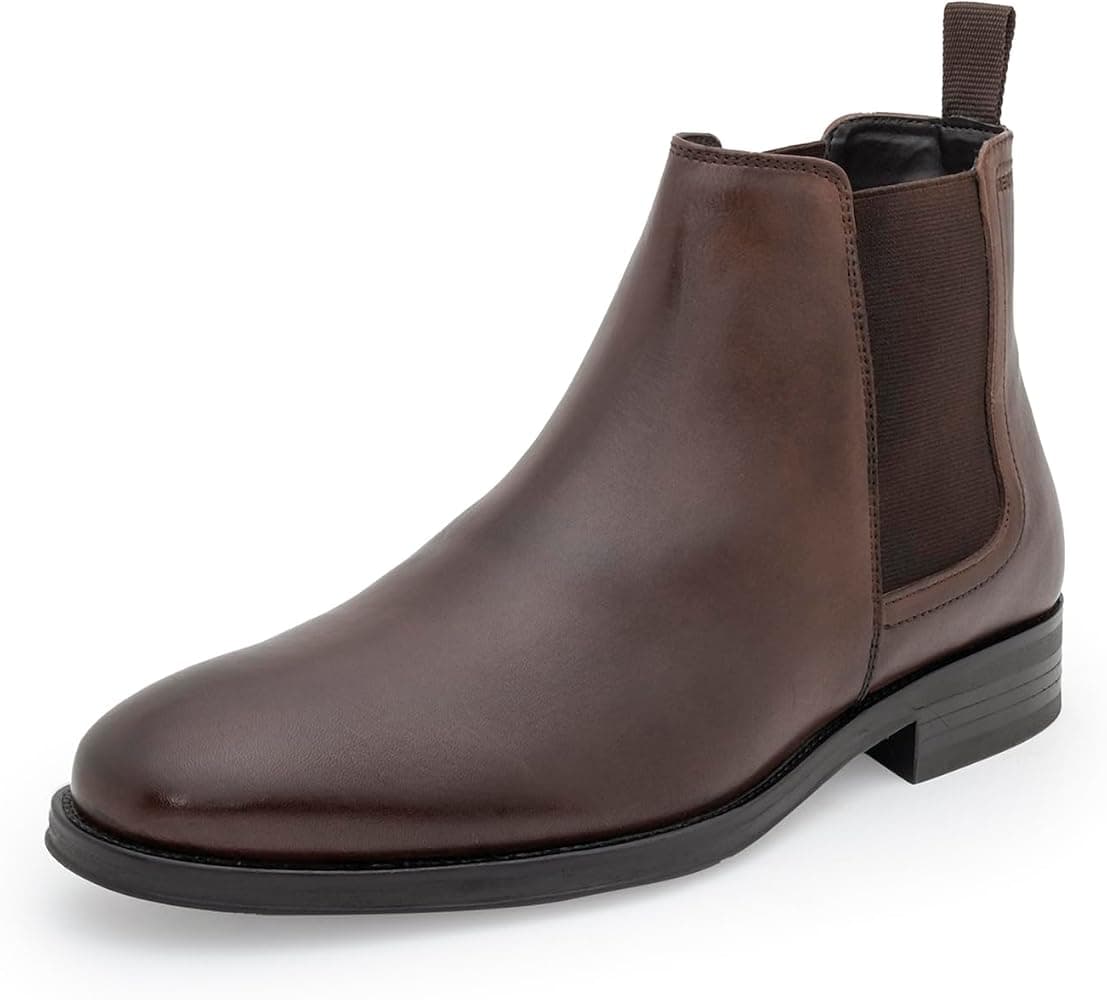 Red Tape Chelsea Boots for Men | Real Leather Shoes With High-cut Pattern