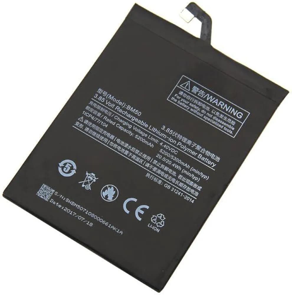 Giffen Mobile Battery for Xiaomi Mi Max 2 (BM50) - Full mAh - 5200 mAh