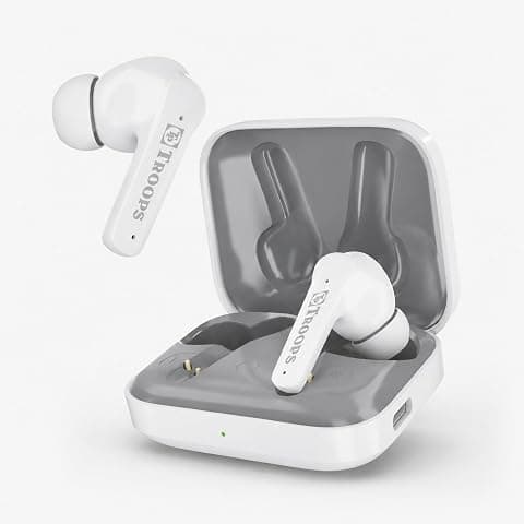 SIGNATIZE TP Troops True Wireless Earbuds with 50H Playtime | 50H Playtime, Gaming Mode, 10mm Drivers, Dual-Mode Functionality, Quick Pairing