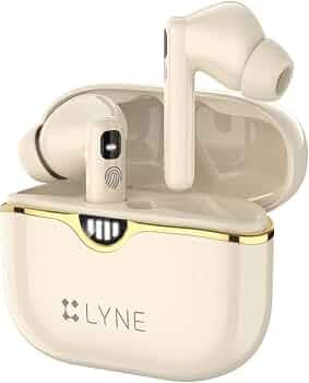 Lyne True Wireless in Ear Earbuds with 36H Music, IPX5 Waterproof, Touch Control, Low Latency,Dual Mic, Voice Assistant, Type-C Port,13mm Rich Bass Dr...