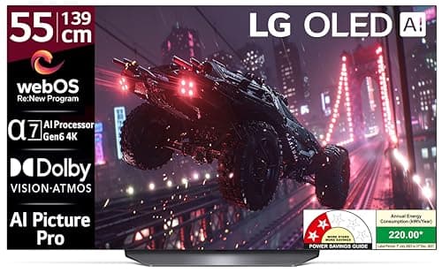 LG 139 cm (55 inches) 4K Ultra HD Smart OLED TV 55B3PSA (Black)