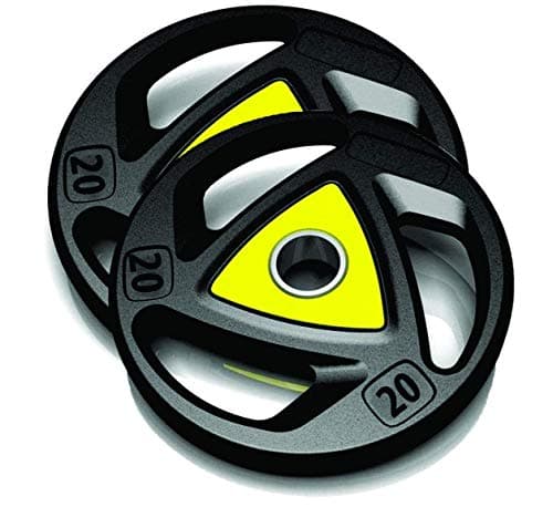 Body Maxx 20 KG X 2 (28mm) Weight, Rubber Coated Iron Weight Plates, Dumbbell Plates, with Tri-Grip and Centre Hole Diameter 28MM