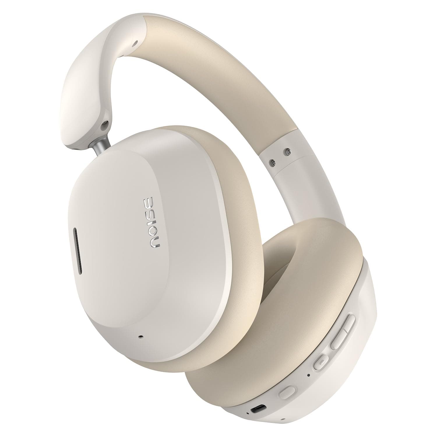 Noise Newly Launched Airwave Max 5 Wireless Over-Ear Headphones with Adaptive Hybrid ANC (up to 50dB), HFA Tech, 80H Playtime, Dual Pairing(Calm Beige...