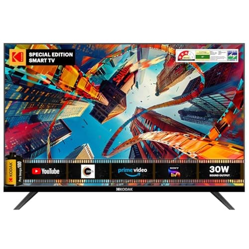 Kodak 80 cm (32 inches) Special Edition Series HD Ready Smart A+ LED TV 32SE5001BL (Black)