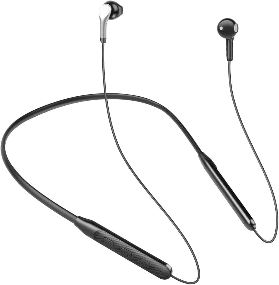 (Refurbished) GIZMORE Giz MN220 Bluetooth Wireless 5.0 in Ear Neckband Earphone with with mic, Upto 20HRS Playtime, Dual Pairing, Hi-Fi Stereo Sound, ...