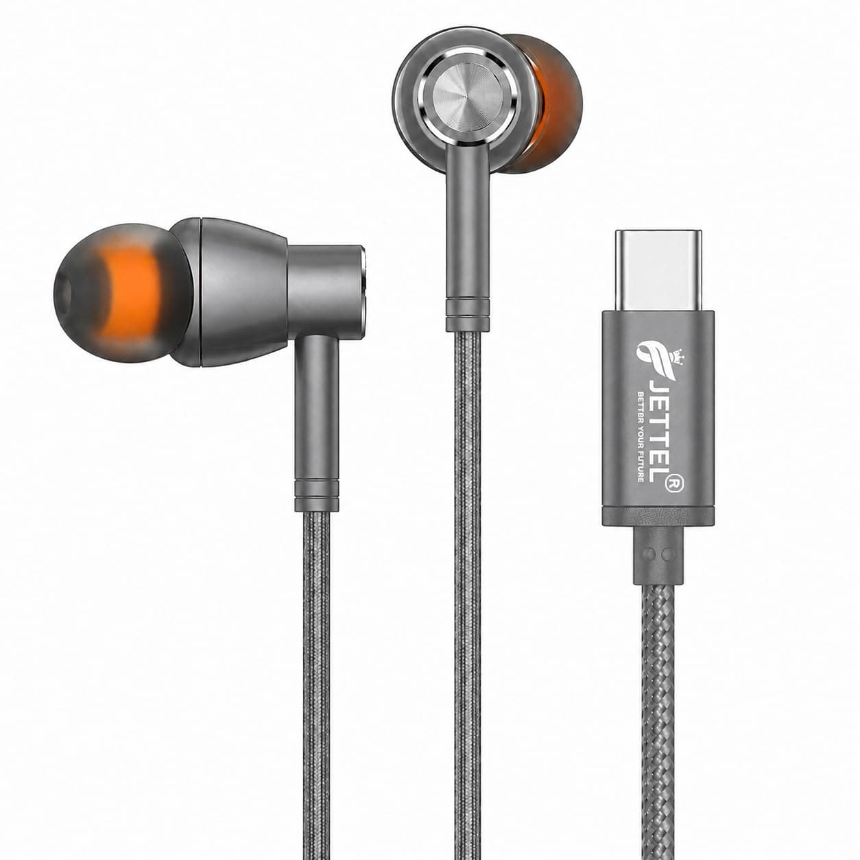 NB03 Wired Earphones with HD in-line Mic, Type C, 13mm Driver