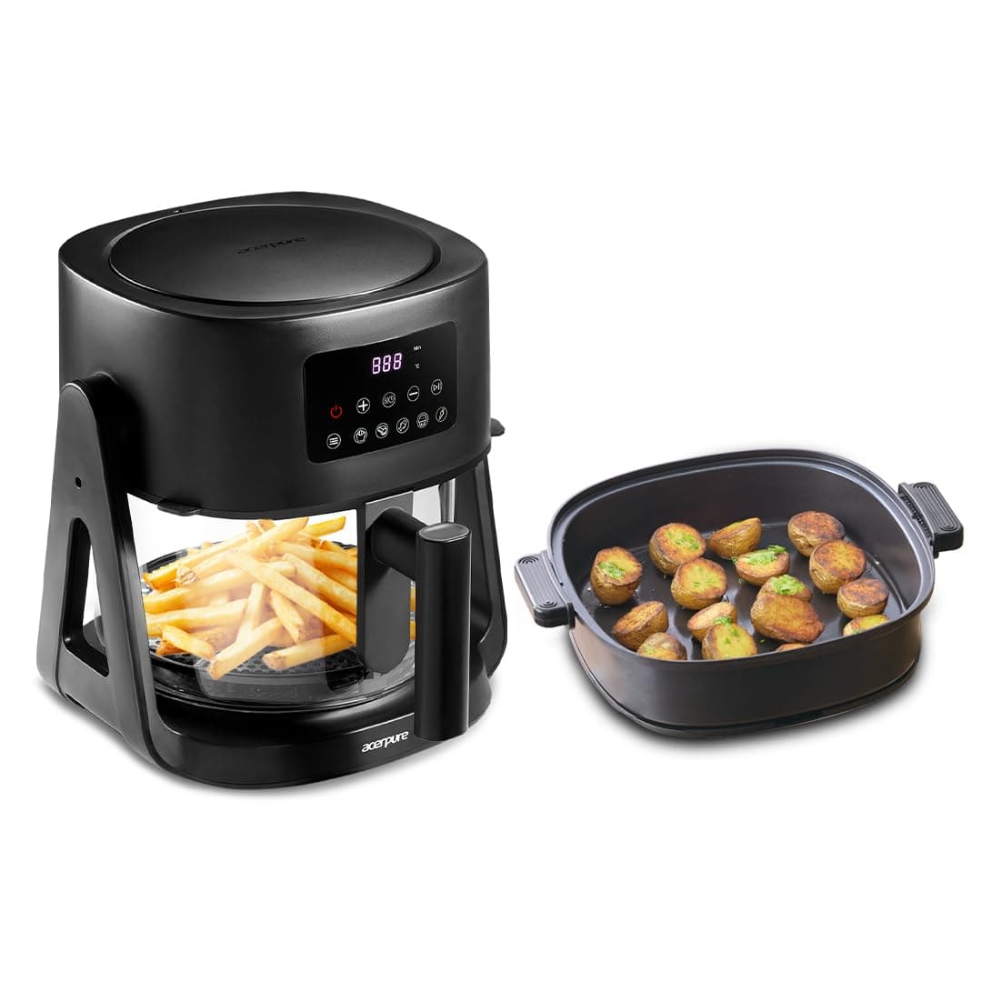 Acerpure Chef All-In-One Air Fryer Black| Air Frying and Grilling with a Flip | Fryer Mode and Grill Mode|1 Year Warranty | 360 TurboHeat Technology, ...