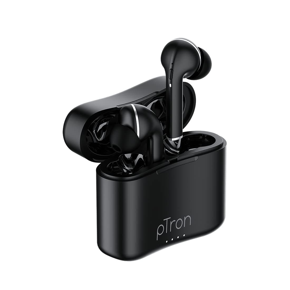 pTron Basspods 882 in-Ear TWS Earbuds w/Dual HD Mic, Pristine Sound, 10mm Drivers, Snug-fit Buds, Bluetooth 5.1 Wireless Earphones, 12Hrs Playtime, Vo...