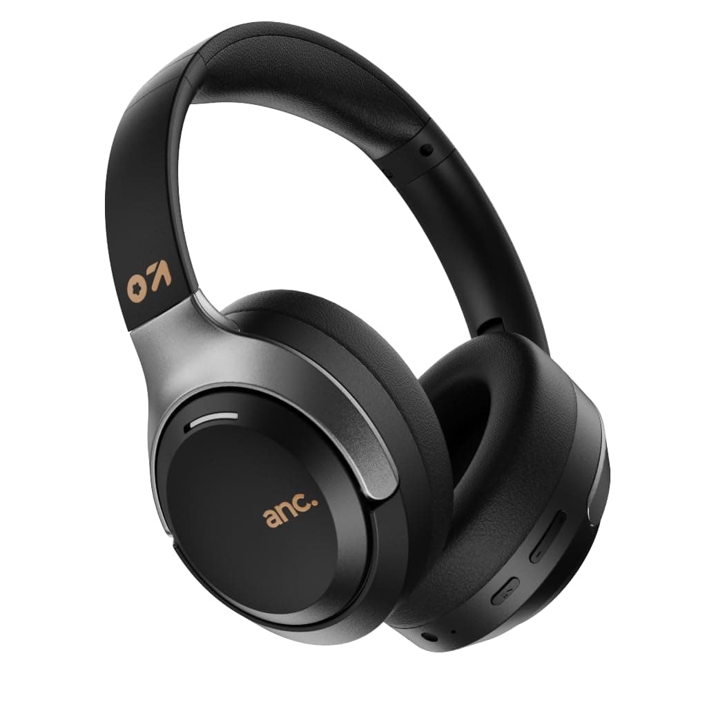 GOBOULT Q Over Ear Bluetooth Headphones with 70H Playtime, 40mm Bass Drivers, Zen ENC Mic, Type-C Fast Charging, 4 EQ Modes, Made in India, IPX5 Headp...