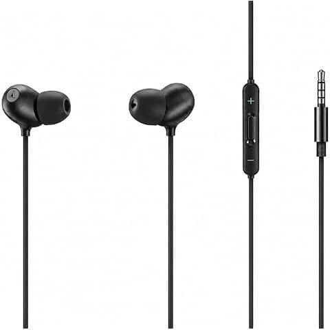 Original Wired Earphones with Mic Compatible with OnePlus Nord (3.5mm
