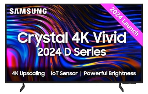Samsung 108 cm (43 inches) Crystal 4K Vivid Ultra HD Smart LED TV UA43DUE70BKLXL (Black)
