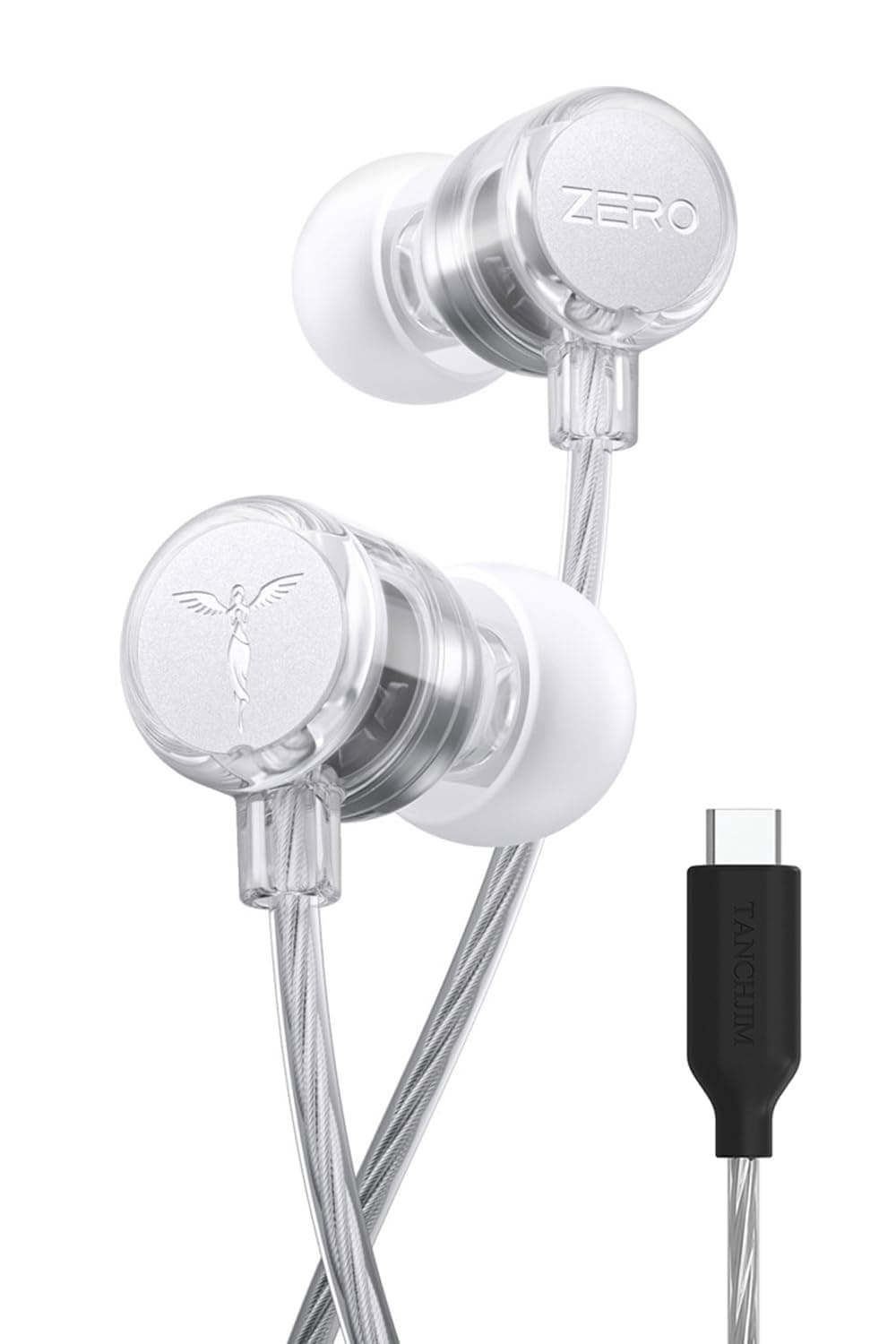 TANCHJIM Zero Ultimate in-Ear High Sound Quality Wired HiFi Round Hole Universal Earphone Wired Earphones Headphones Gaming IEM Earburds (DSP)