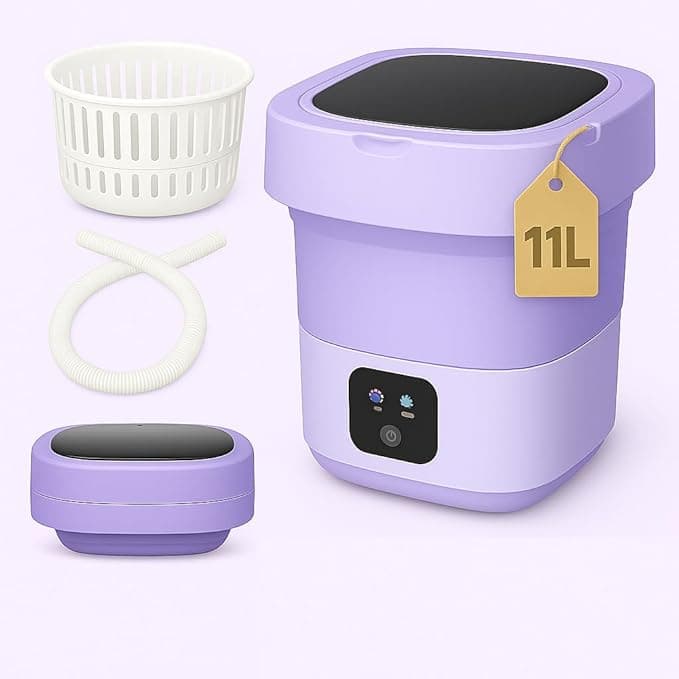 SeMi AuToMaTiC FoLdInG 11L SmAlL MiNi WaShInG MaChInE WiTh DrYeR DeEp CLeAnInG FoR UnDeRwEaR WaShINg MaChInE SeMi AuToMaTiC W87
