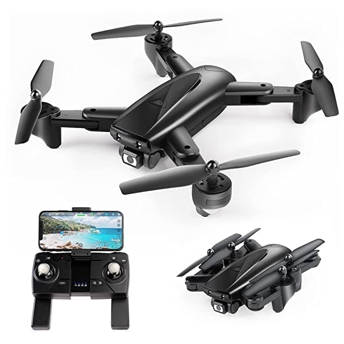 EONWISE TOY GD 118 Pioneer FPV 4K HD Wi-Fi Camera Drone with GPS Auto Follow Me & Selfie Gesture Mode with 1600 MAH Battery & Dual Camera (Pioneer Drone)