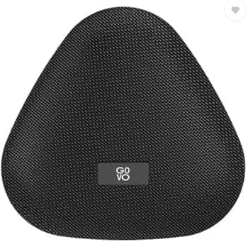(Refurbished) GOCRUSH 410 GOVA, 1800mAh - 15H Battery, IPX7 & ABS Fabric 4 W Bluetooth Speaker (Platinum Black, Stereo Channel)