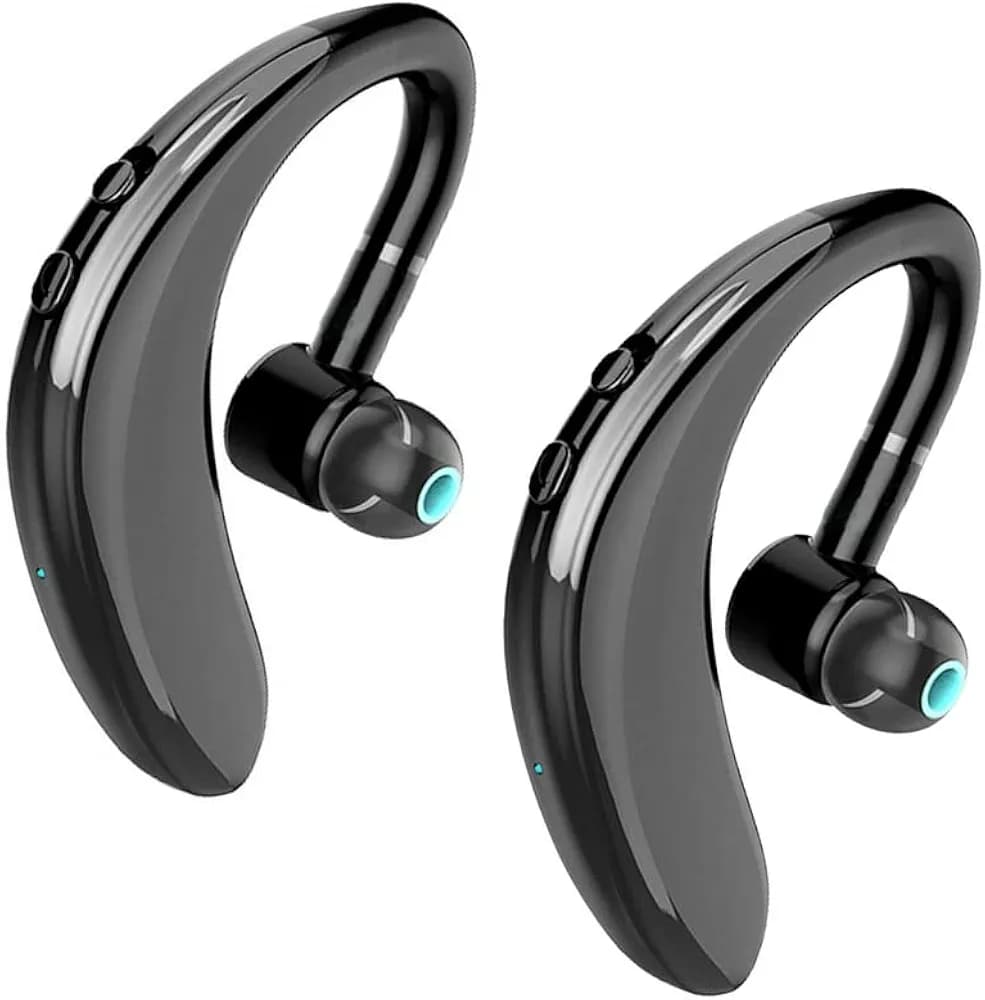 Amazpro Combo Pack of 2 Items - S109 Single Ear Bluetooth Headset, S109 Single Ear Bluetooth Headset