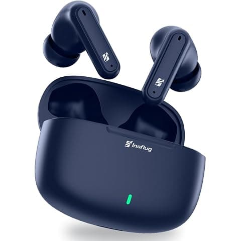 Heavy Bass Wireless Bluetooth Wireless Earbuds with Mic, Magnetic Earbuds, HD Calling Mic, 20 hours Long Battery Backup for Music Gaming Travel, Compatible with Android and iOS Devices, BudsPr36