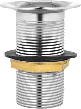 Johnson Brass 2.5 inch 84mm Waste Coupling| Full Thread Waste Coupling for Wash Basins| White Chrome Drain Outlet