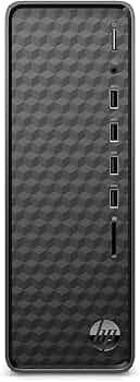 HP Slim Tower Intel Celeron J4025(8GB RAM / 512GB SSD/Black Wired Keyboard & Mouse/Intel UHD Graphics 600/Win 11 + MS Office 21/Dark Black), S01-aF202...