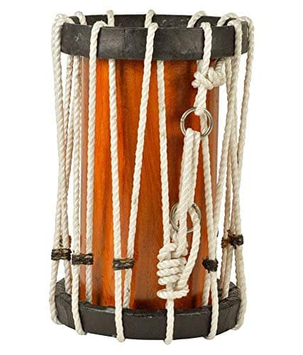 culturalshoppe Kerala Musical Instrument Chenda Drum Melam,Wood,Multi color,Pack of 1