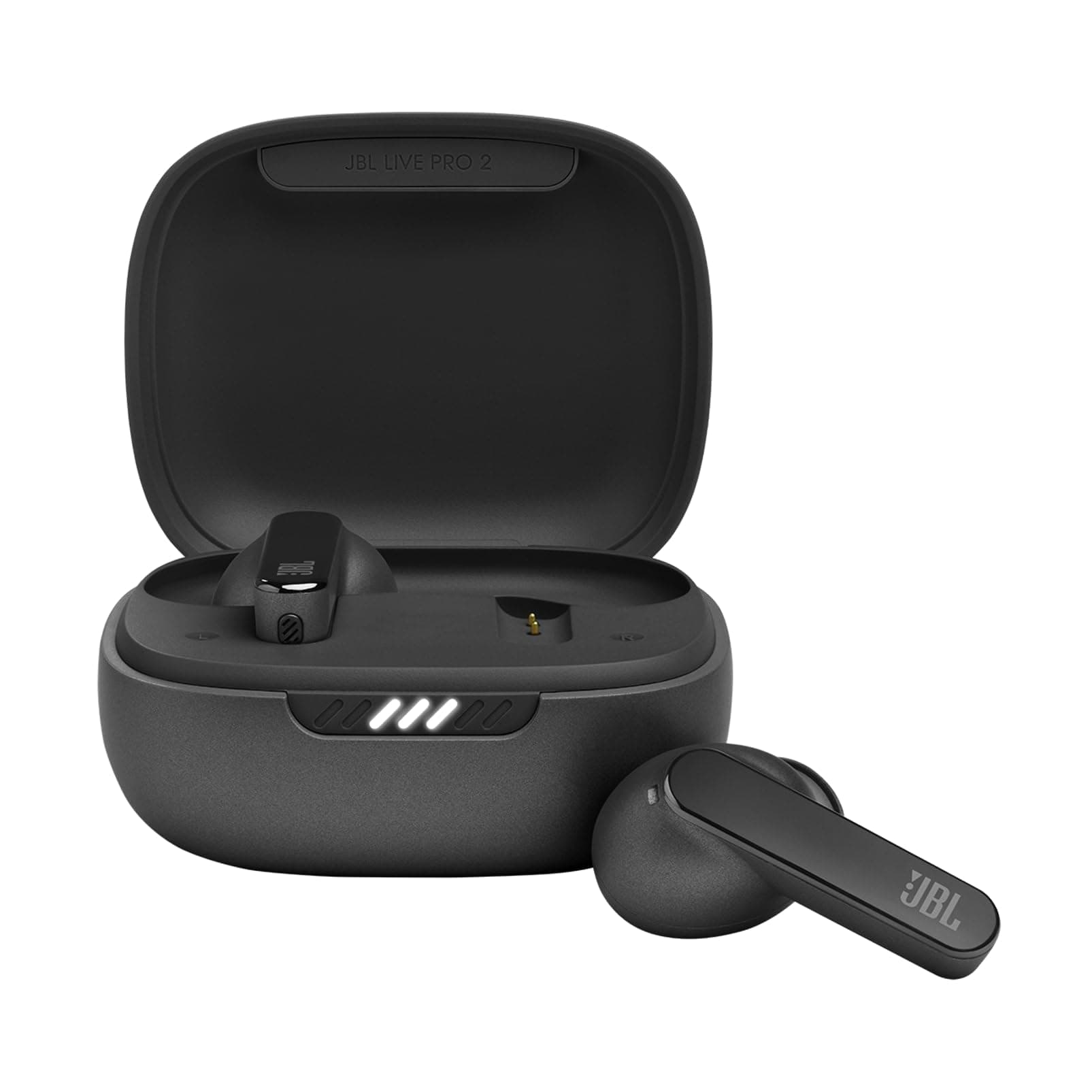 JBL Live Pro 2 TWS | Smart Adaptive Noise Cancellation Earbuds | upto 40Hrs Playtime | Adjust EQ for Extra Bass | 6 Mics for Crystal Clear Calls | Dual Pairing | Qi compatible | Built-in Alexa (Black)