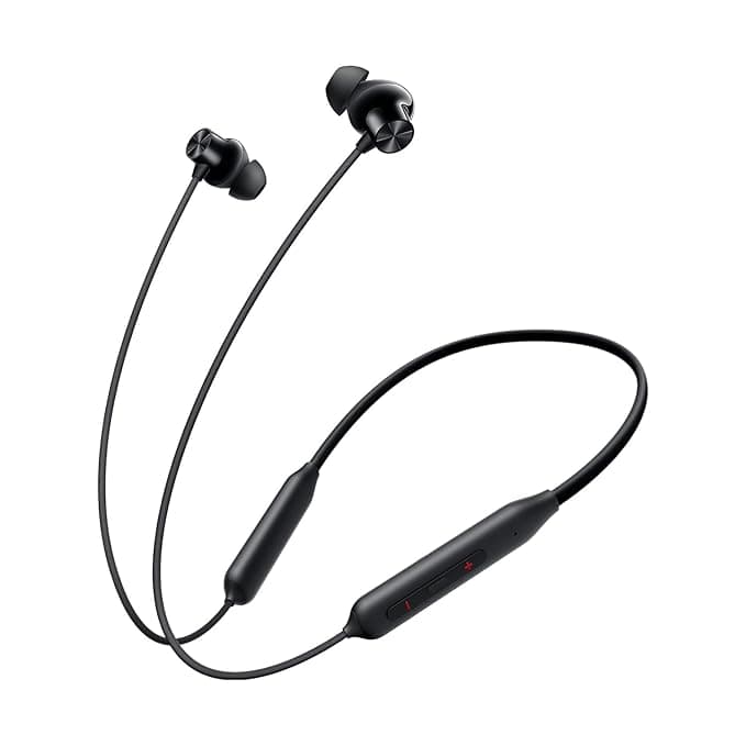 Bluetooth Wireless in Ear Earphones Compatible with OnePlus Bullets Z2 with Mic, Bombastic Bass, 10 Mins Charge - 20 Hrs Music, 30 Hrs Battery Life(Magico Black) DS76