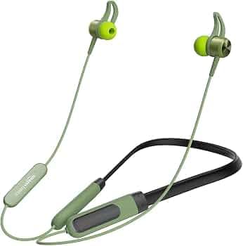Amazon Basics in-Ear Wireless Neckband with Mic, Up to 65 Hours Play Time, 800 mAh Battery, Bluetooth 5.0, Voice Assistance, Noise Cancellation, IPX4 ...