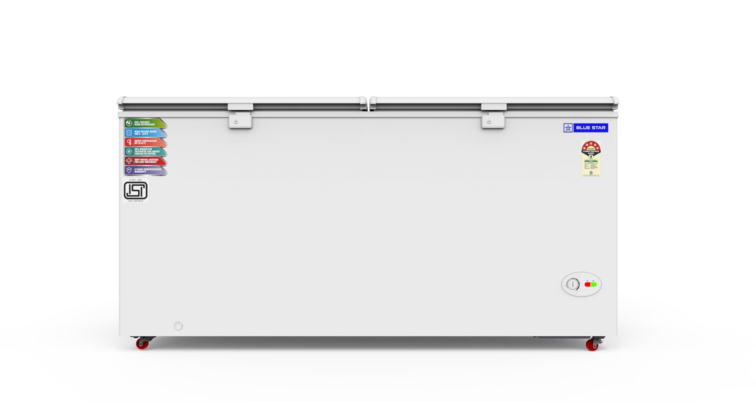 Blue Star CF5-575NEYW 5-Star Rated Double Door Deep Freezer (515 Liters, White)