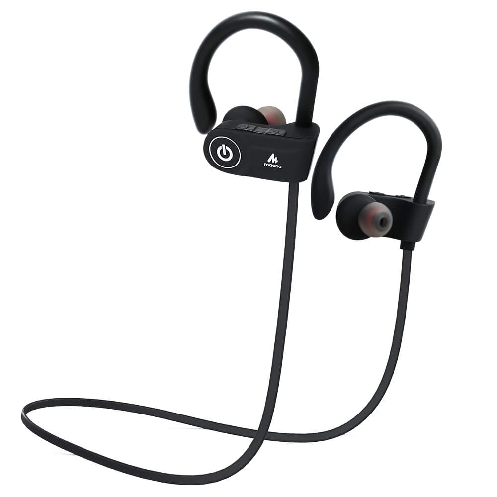 Maono AU-D20X Sports Wireless Bluetooth Headphones with Mic (Black) In-Ear