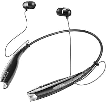 esportic HB-730 Neckband Bluetooth Headphones Wireless Sport Stereo Headsets Hands Free with Microphone for Android, Apple Devices. (Black)