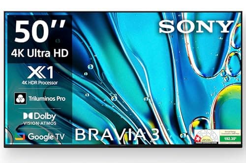 Sony BRAVIA 3 Series 126 cm (50 inches) 4K Ultra HD Smart LED Google TV K-50S30 (Black)