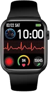 Promate Xwatch-B19 Fitness Smart Watch, 1.9 Display Bluetooth Calling, IP67 Water Resistant, Voice Assistant, 15 Days Battery life, 30 Sports Modes, R...