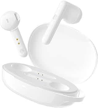 (Refurbished) Bookshelf Tecno Buds 2 Wireless White Deep Bass with 13mm Larger Drivers Up to 18 Hours of Playtime IPX4 Sweat, Water and Dust Resistant...