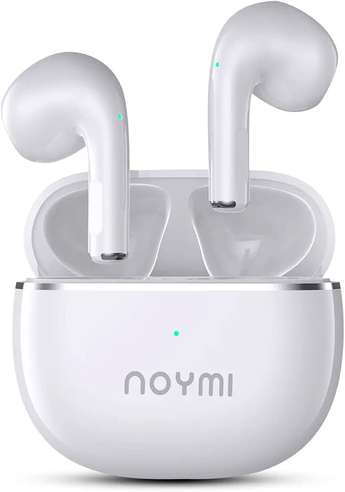 NOYMI TWS Wireless Bluetooth Earphones, 5.1 Wireless in Ear Bluetooth Earbuds with Mic and Touch Control, 13MM Drivers, 30H Playtime, ENC, IPX4, Fast Type-C Charging, Ideal for Sports and Work