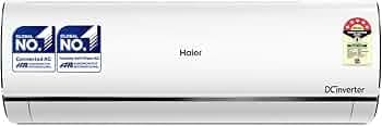 Haier 1.6 Ton 5 Star, WiFi, Inverter Split AC(Copper, Convertible 7 in 1 Cooling Modes, Antibacterial Filter, 2023 Model, HSU19U-PYFC5BE-INV, White)