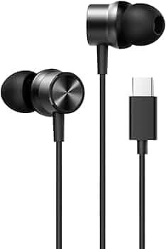 URBAN GTM in Ear Type C Wired Earphones with Mic, Braided 1.2 Metre Cable, Metallic Design, 10mm Drivers, in Line Mic & Volume Controller