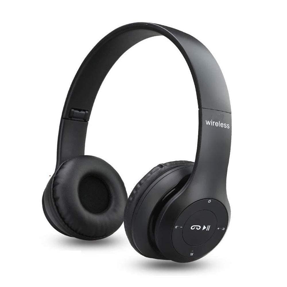INVICTO K47 Wireless Bluetooth Headphones Over Ear with Mic (Black)