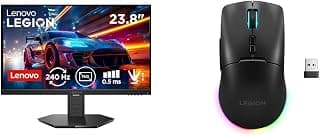 Lenovo Legion 24-10, 24 Inch IPS Full HD 240Hz Gaming Monitor Legion M220 Wireless RGB Gaming Mouse