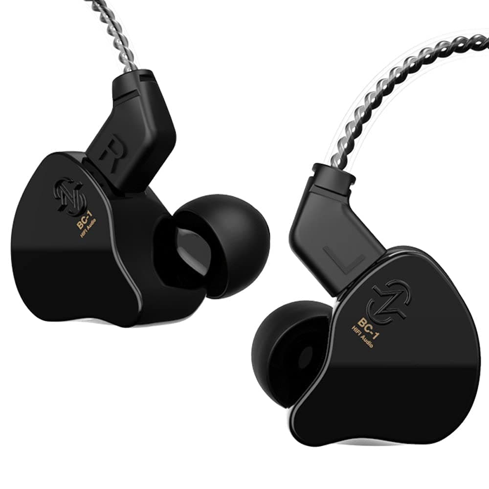 Yinyoo CCZ Melody in Ear Monitors Wired Earbuds in-Ear Earphones Headphones Without Microphone IEM HiFi Bass with 1DD 1BA, Ear fins, 4N OFC Cable for Musicians,Singer,on Stage,Studio