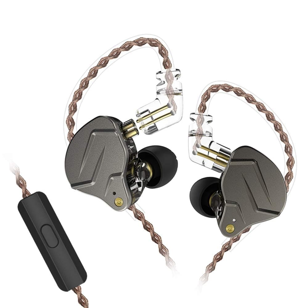 KZ ZSN Pro Hifi Wired In Ear Earphones HIFI Stereo Bass Sound IEM Earphones Noise Cancelling Earphone with Mic 0.75mm 2pins Detachable Cable for Cell