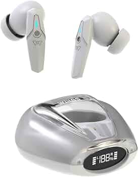 (Refurbished) Wings Phantom 410 Best Low Latency 40ms Wireless Earbuds, Bluetooth Headphones, Gaming Case with Digital Battery Indicator, 70 Hours Pla...