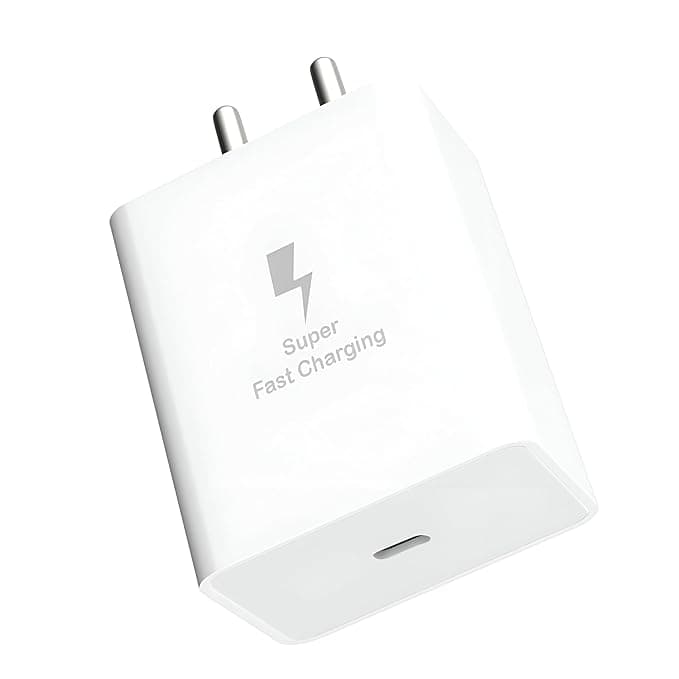 Samsung Original 25W GaN Type C to C Fast Charging Adapter for Samsung S25/S25 Plus/M36/M35/A35/F35/ A14/A15/M15/F15/S21 fe/S23 fe/M14/F14 & Other USB-C Devices Quick Charging Adaptor, White