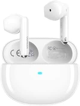 UGREEN Wireless Earbuds Bluetooth 5.3, HiTune H5 Headphone Semi-in-ear Earphone, 4 Mics Noise Cancelling Headset, 26H Play Time Fast Charging, 13.6mm ...