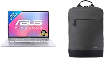 ASUS Vivobook 16X (2022), 16.0"" (40.64 cms) FHD+ 16:10, AMD Ryzen 5 5600H, (8GB RAM/512GB SSD), M1603QA-MB501WS BP1504 Laptop Bag (Grey)