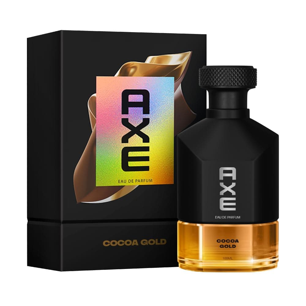 Axe Premium Perfume for Men | Cocoa Gold Warm Fragrance | 12Hr Long Lasting | Davana Cocoa Lemon Lavender Patchouli fragrance | AXE EDP 100ml | Cocoa