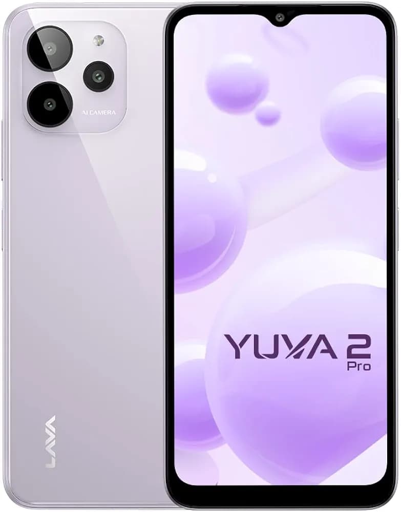 (Renewed) Lava Yuva 2 Pro (Glass Lavender, 4GB RAM, 64GB Storage)| 2.3 Ghz Octa Core Helio G37| 13 MP AI Triple Camera |Fingerprint Sensor| 5000 mAh Battery| Upto 7GB Expandable RAM