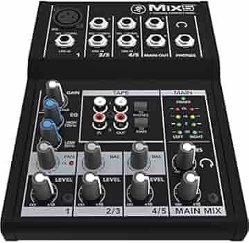 Mackie Mix 5 Compact 5 Channel Mixer